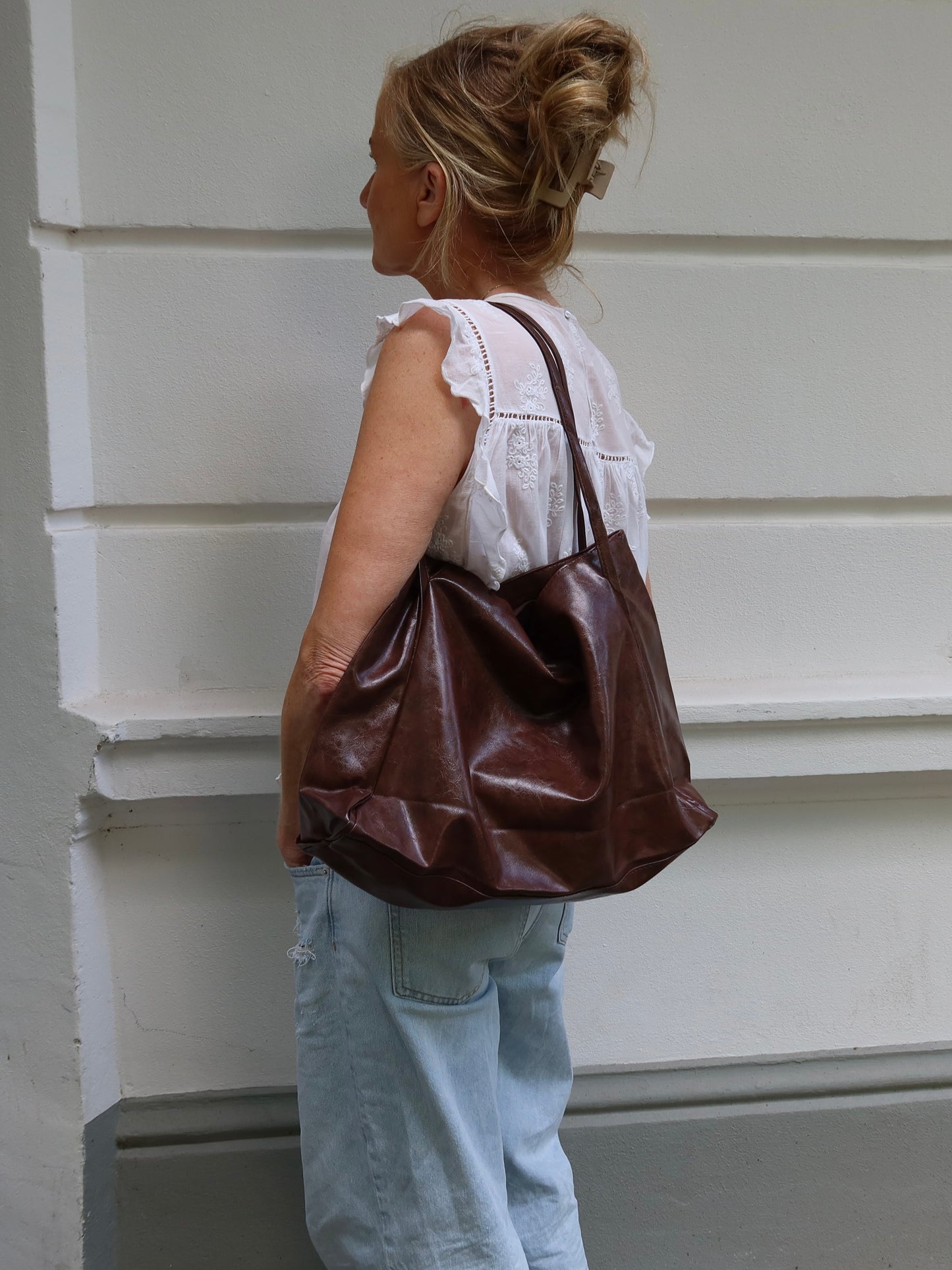 Tasche aus Lederimitat
