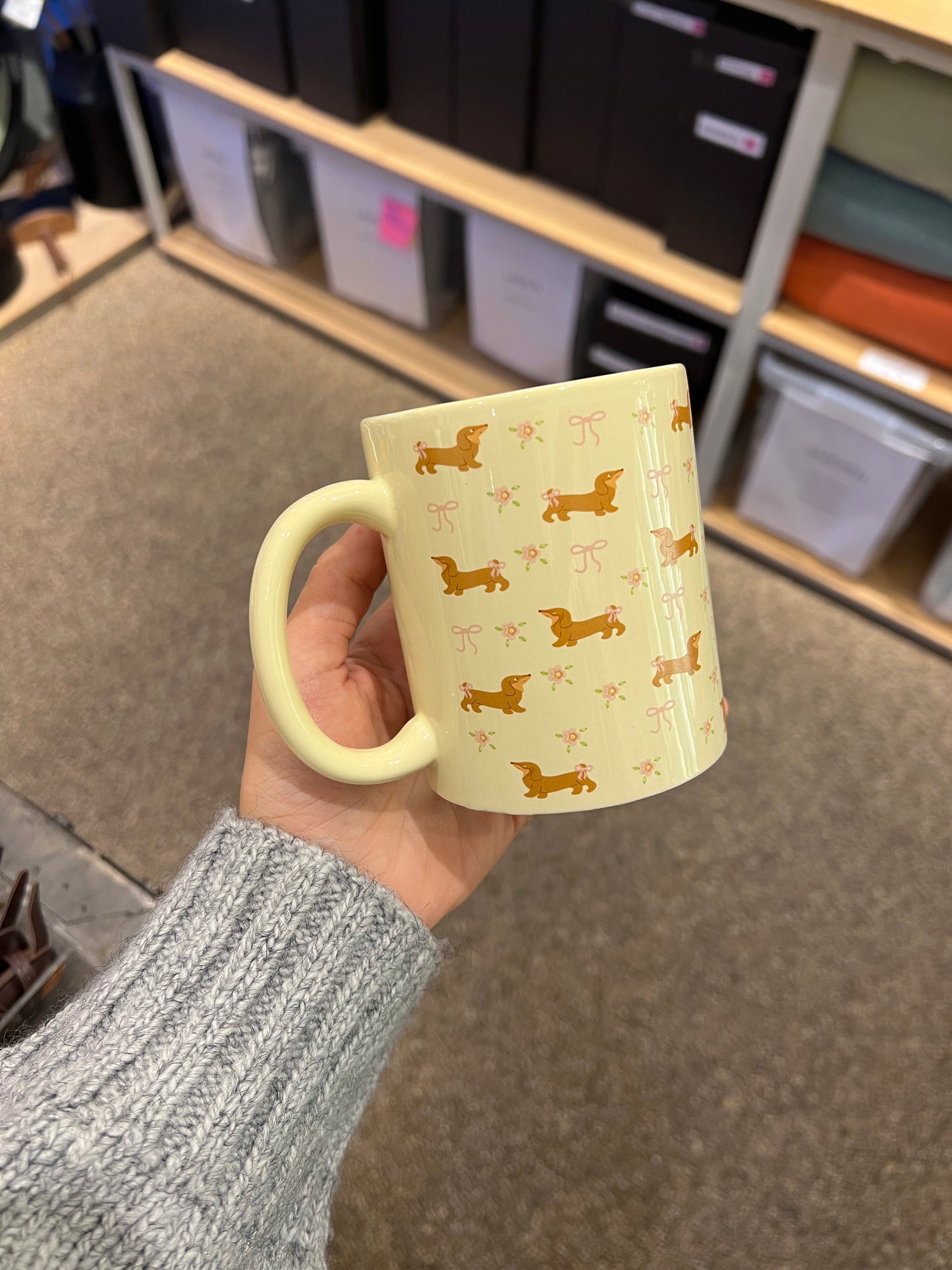 Tasse mit Dackel Motiv
