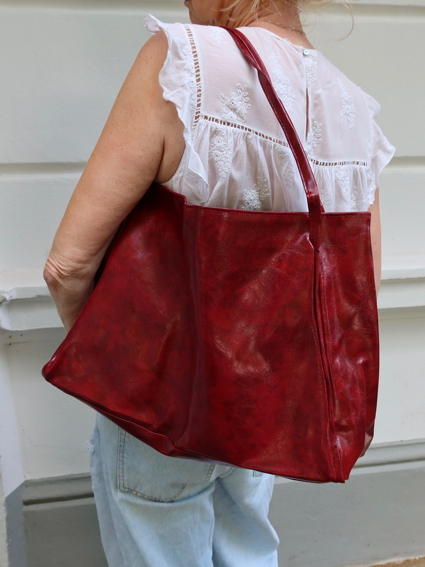 Tasche aus Lederimitat