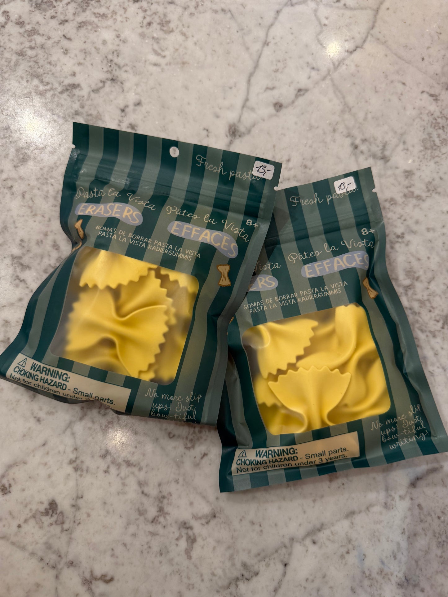 Radiergummi Pasta